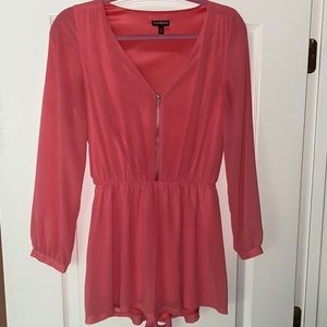 🎈 Pink/coral women’s EXPRESS jumpsuit
